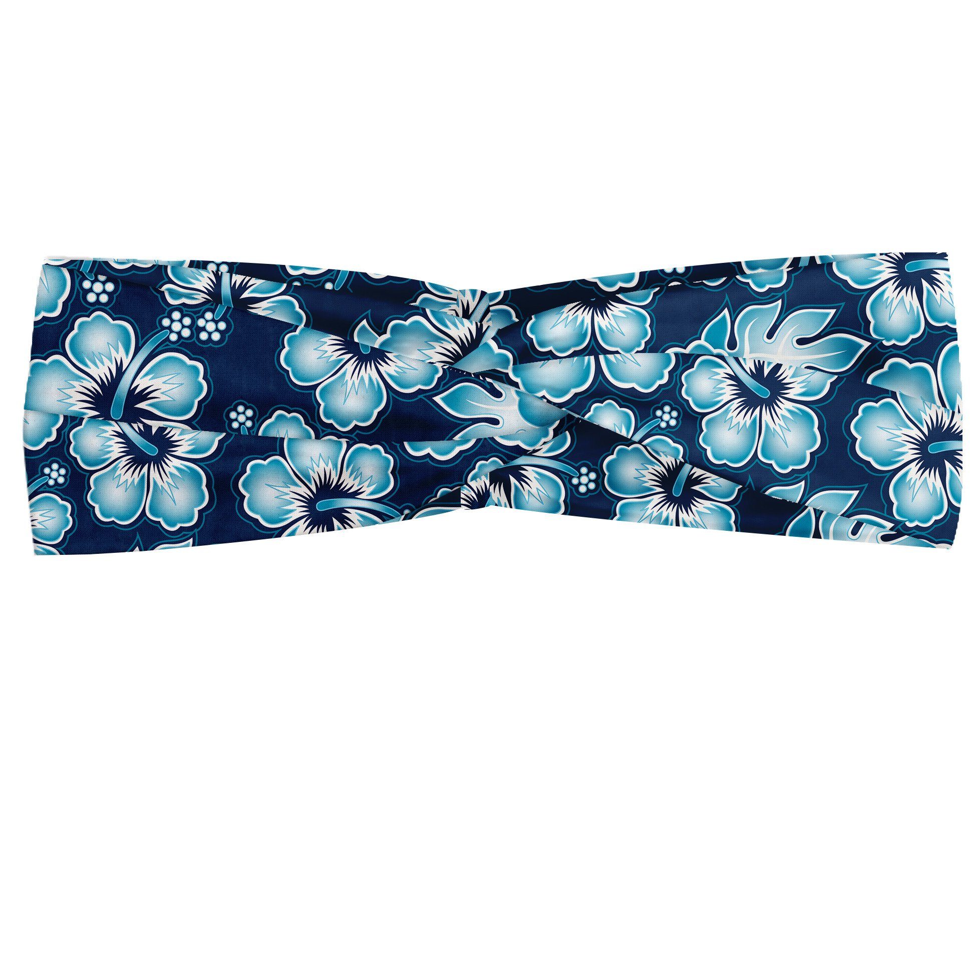 Hawaii-Blumen und Hibiscus alltags Abakuhaus Elastisch Angenehme Marine Stirnband accessories