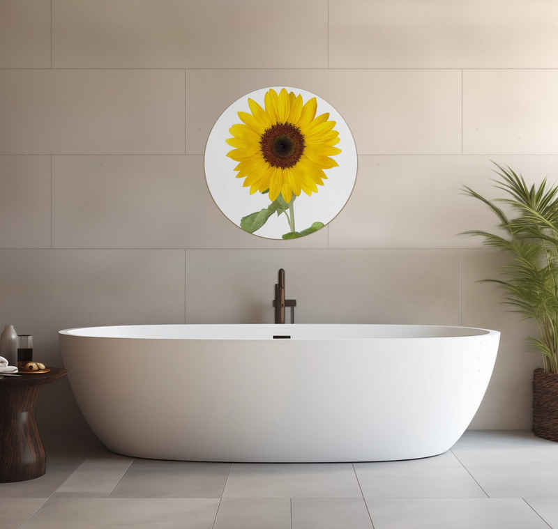 Wallario Wandfolie, Sonnenblume, wasserresistent, geeignet für Bad und Dusche