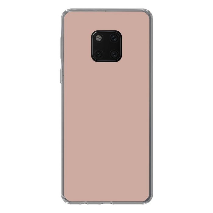 MuchoWow Handyhülle Rosa - Palette - Einfarbig - Einfarbig rosa Handyhülle Huawei Mate 20 Pro Handy Case Silikon Bumper Case