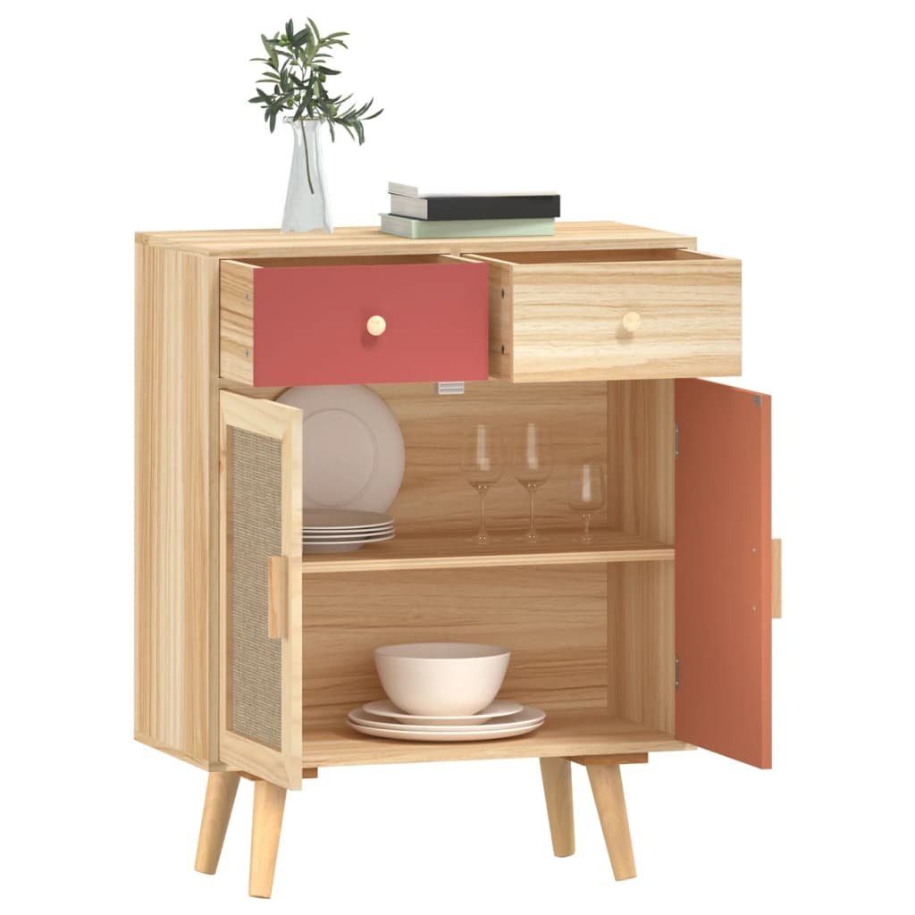 Holzwerkstoff mit Sideboard cm Schubladen Braun Fächerschrank 60x30x75,5 (1-St) vidaXL