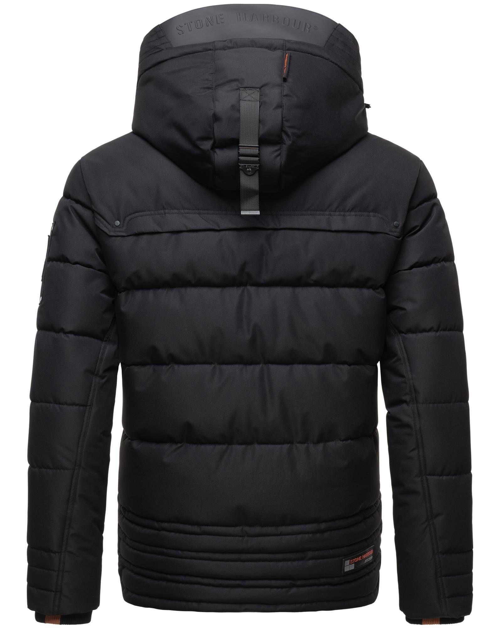 Stone Harbour Steppjacke Witas gesteppte Herren Winterjacke mit abnehmbarer Kapuze