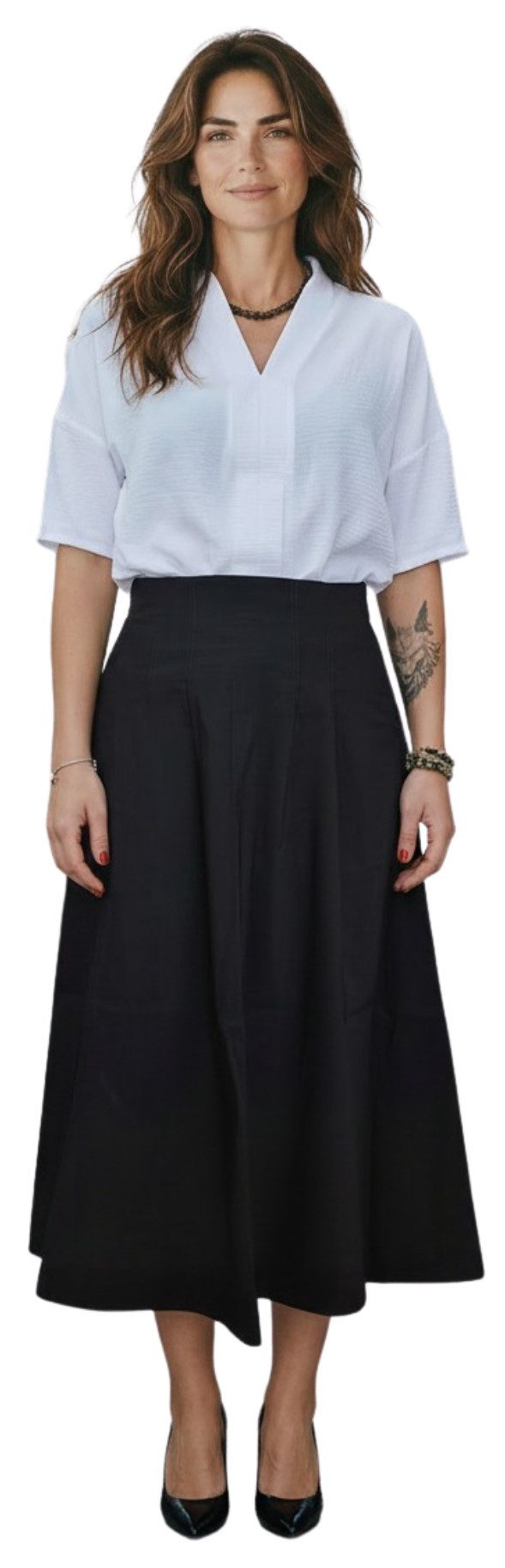 Stehmann Schlupfrock Luftiger Stretch-Rock für Arbeit & Freizeit für fast jeden Anlass geeignet