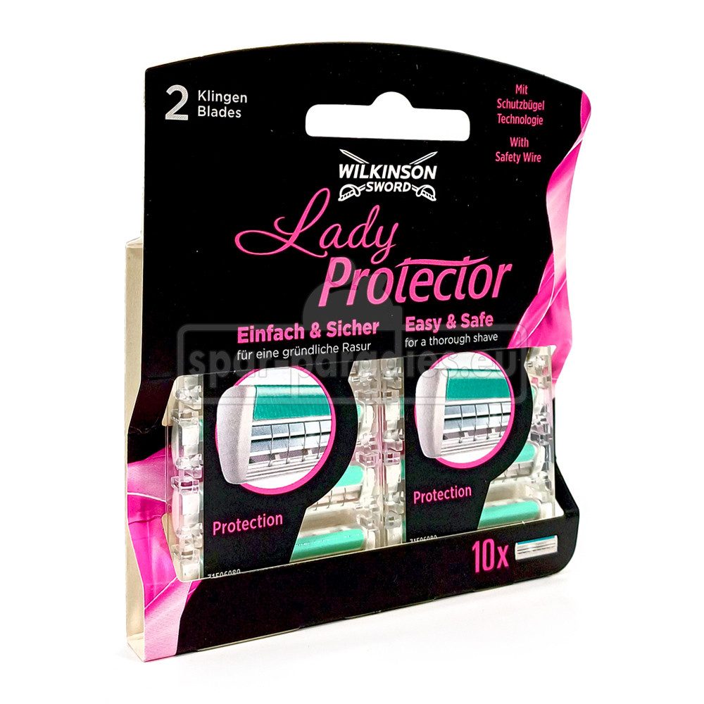 Wilkinson Rasierklingen Wilkinson Lady Protector Rasierklingen, 10er Pack, 3-tlg., mit aufschäumenden Hautconditioner