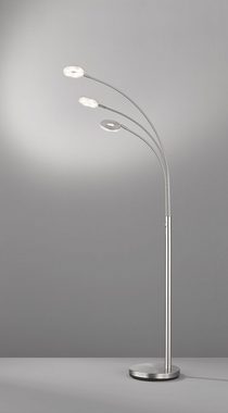 FISCHER & HONSEL LED Bogenlampe Dent, Dimmfunktion, LED fest integriert, warmweiß - kaltweiß