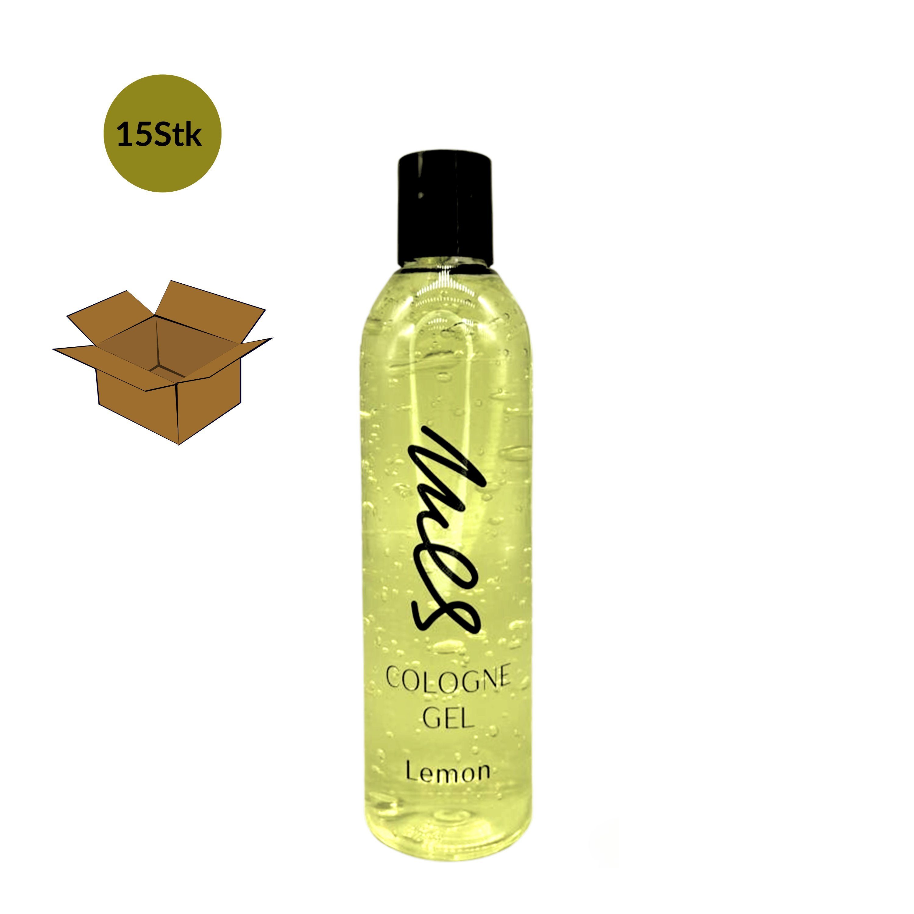 Mes Care Erfrischendes Cologne Gel (15-St) Lemon Hand-Desinfektionsmittel 15Stk tierversuchsfrei