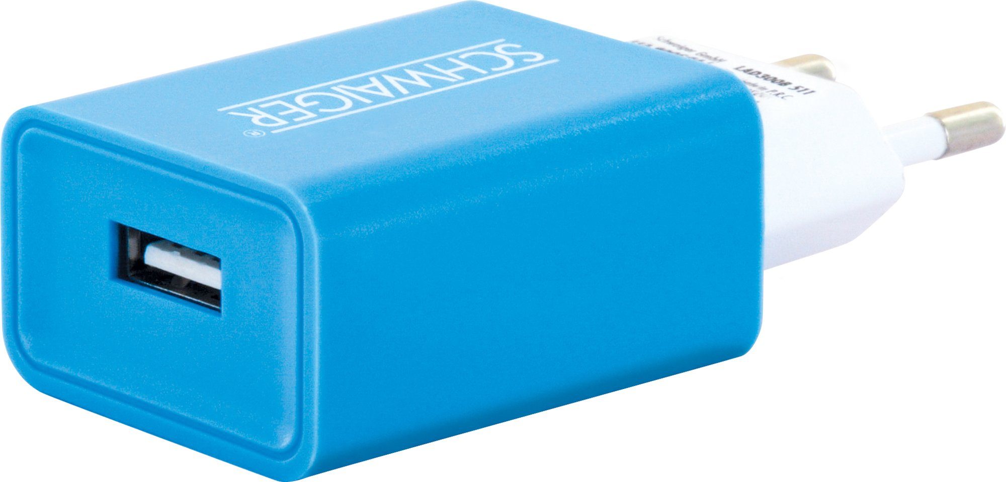 511 Multi-Schutz blau Schwaiger KFZ-Adapter Sicherheitssystem Eurostecker LAD300B USB A Buchse, zu integriertes 2.0