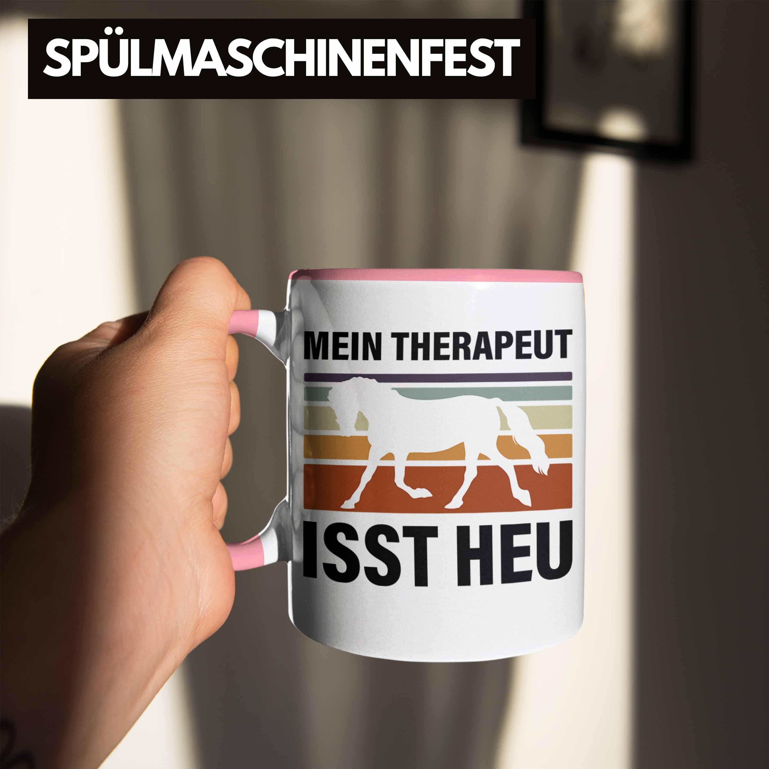 Mein Rosa Lustig Trendation Reiterin Pferde Pferde Heu Tasse Trendation Tasse Therapeut Geschenke Isst Pferdeliebhaber - Mädchen Geschenk