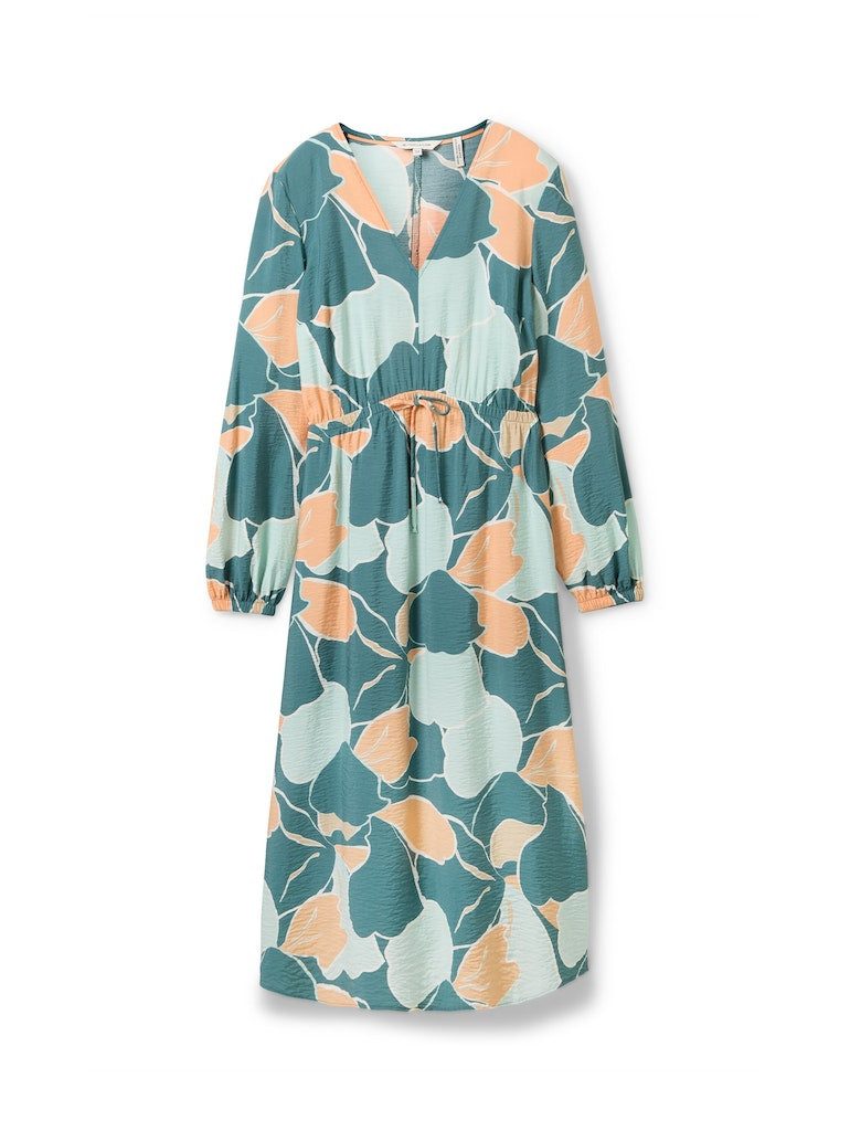 TOM TAILOR Cocktailkleid printed airblow dress abstract flower print