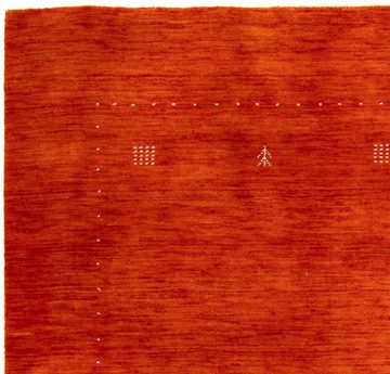 Wollteppich Gabbeh - Loribaft Softy - 240 x 170 cm - rost, morgenland, rechteckig, Höhe: 12 mm, Wohnzimmer, Einzelstück