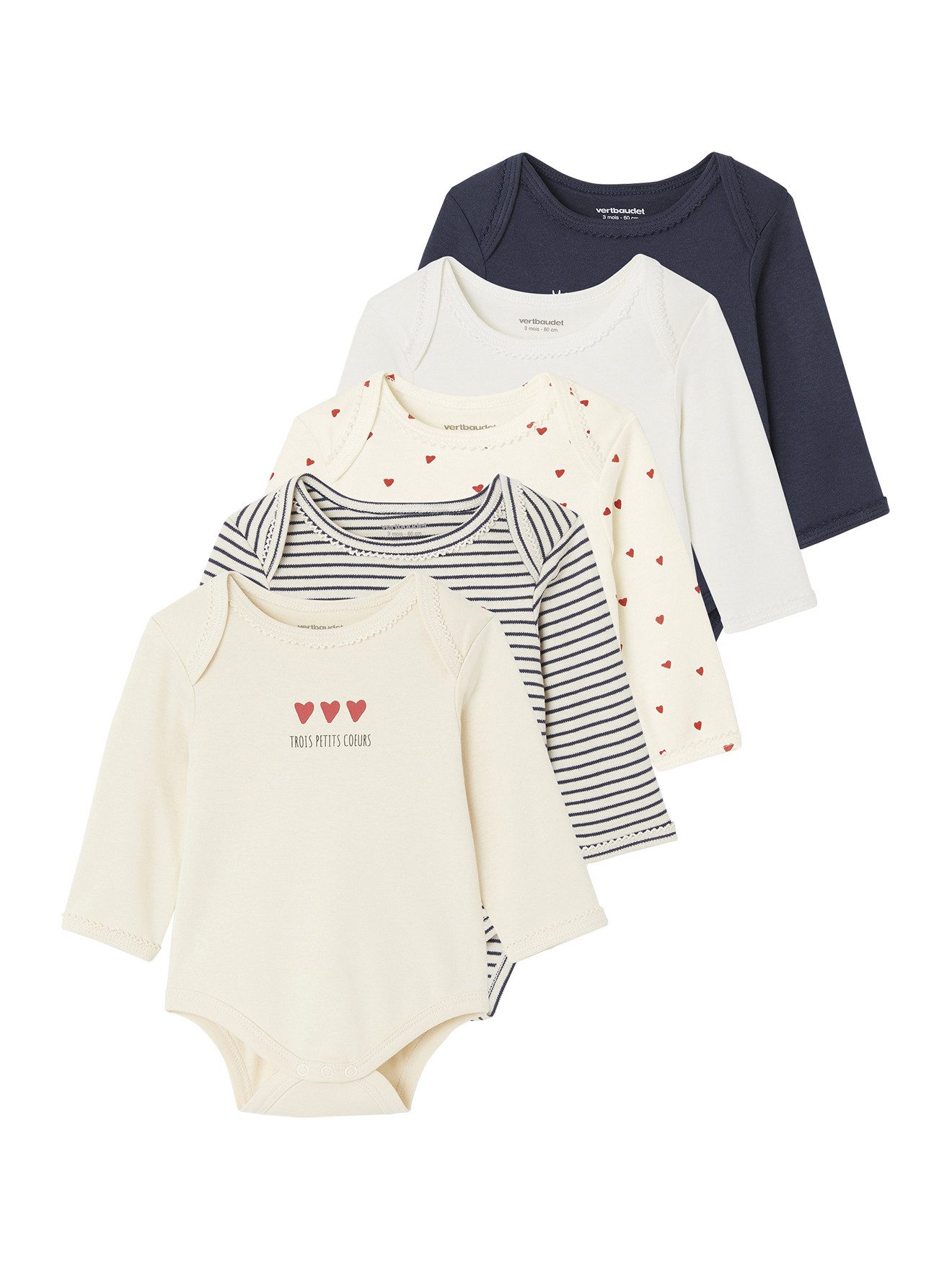 Body Bio-Kollektion: 5er-Pack Baby Schlupfbodys