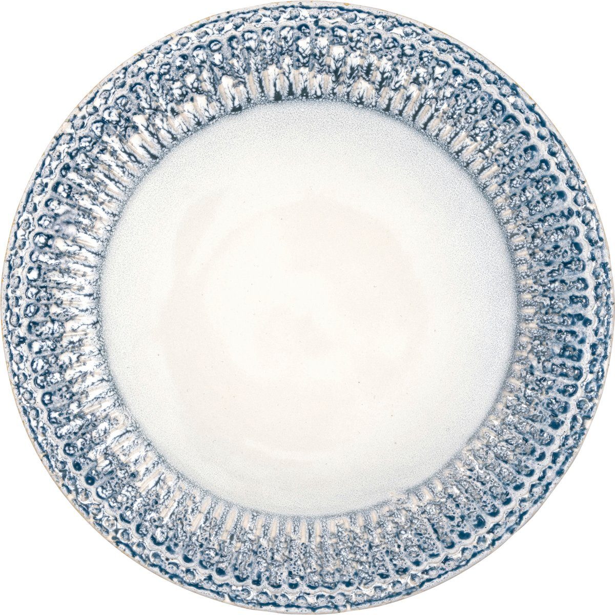 Greengate Frühstücksteller Alice Frühstücksteller ripple blue 23cm