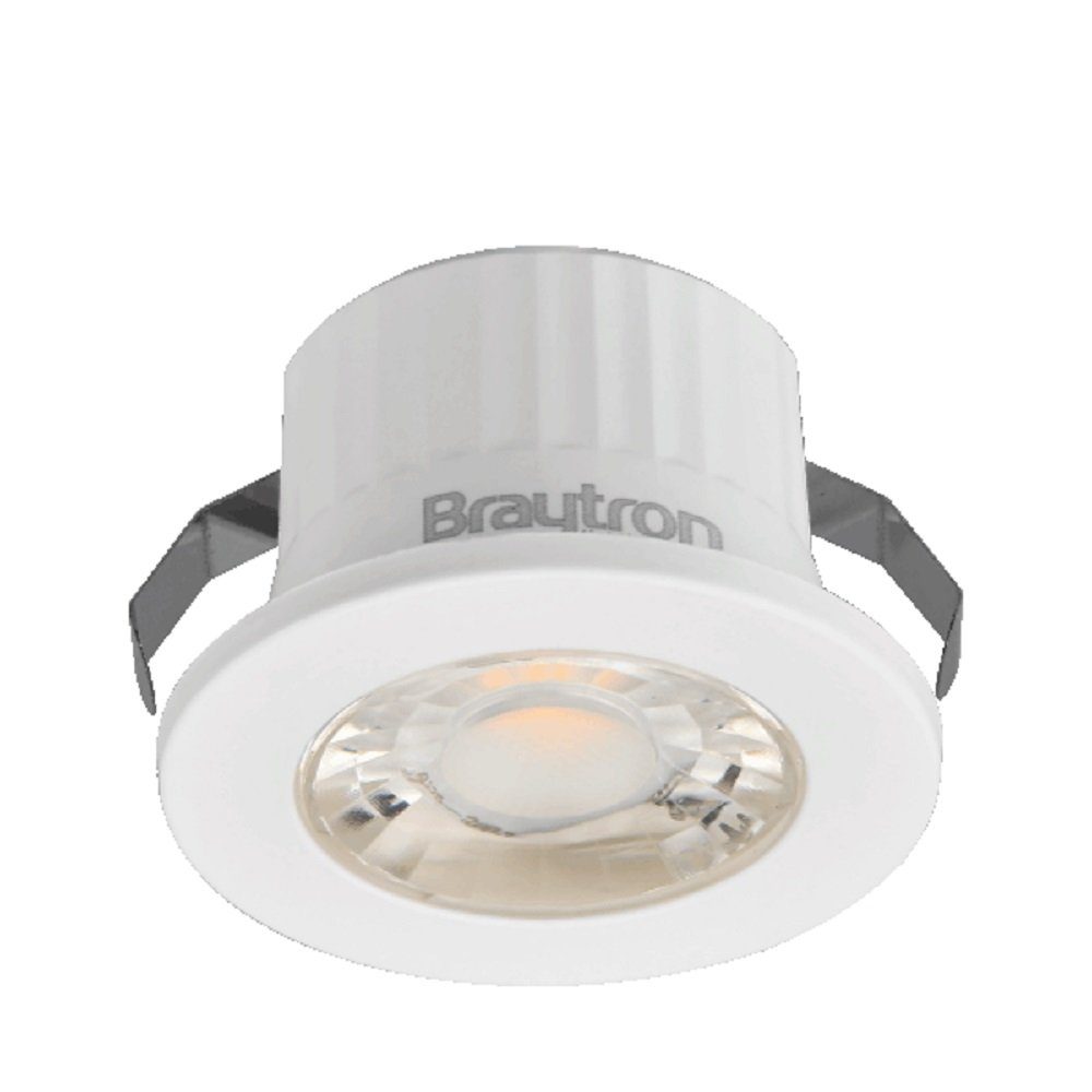 Braytron LED Deckenleuchte Braytron LED Mini Einbaustrahler 3W Spot IP54 Wassergeschützt 240lm, LED fest integriert Weiß/weiß