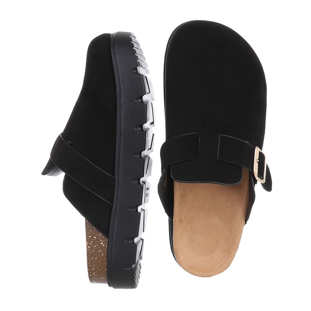 Ital-Design Damen Mules Freizeit Plateausandaletten (87118097) Flach Pantol günstig online kaufen