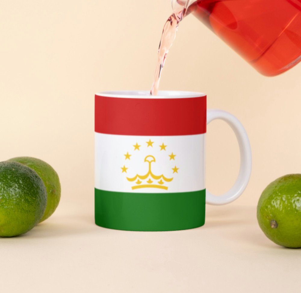 Tinisu Tasse Tadschikistan Kaffeetasse Flagge Pot Kaffee Tasse National Becher Cup | Tassen
