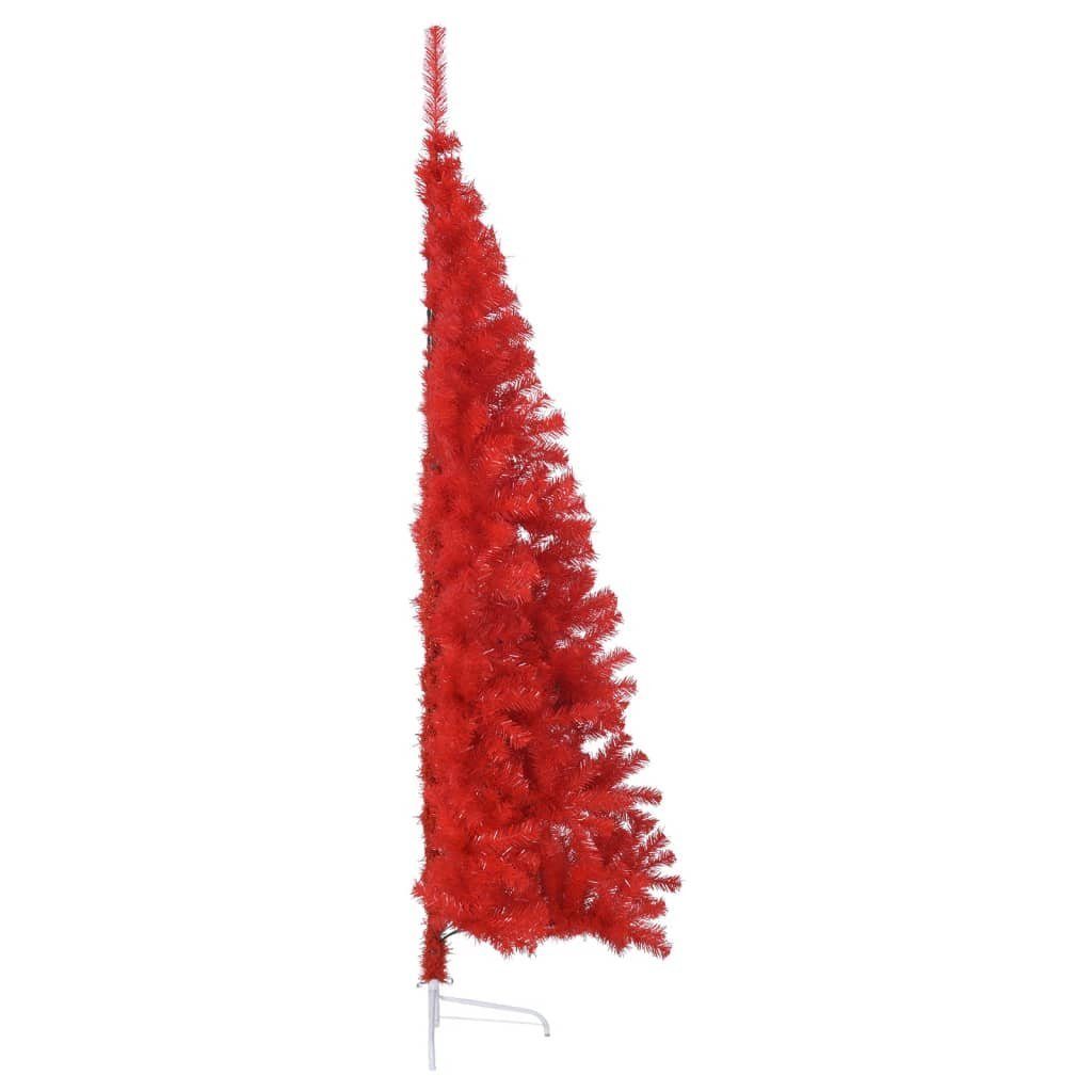 mit furnicato PVC Weihnachtsbaum Künstlicher Halb-Weihnachtsbaum Ständer Rot Künstlicher cm 240