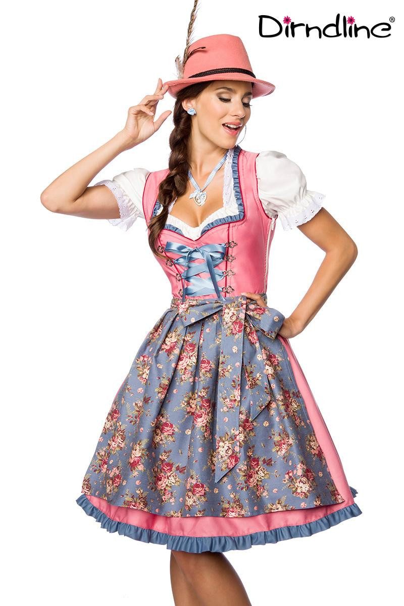 Dirndl Dirndline - Verträumtes Dirndl mit Denim - (L,M,S