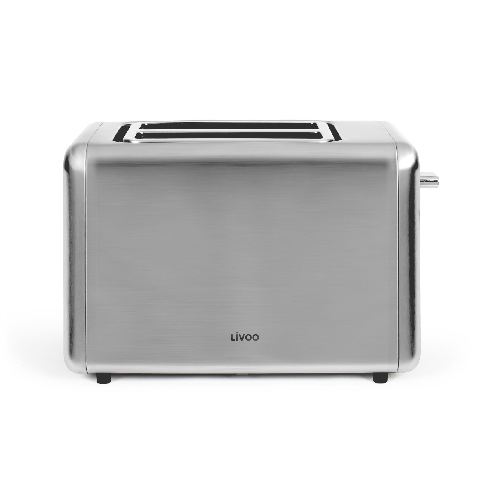 LIVOO Toaster Toaster 2 Scheiben Edelstahl digital Display 2 Schlitztoaster 7, 2 kurze Schlitze, für 2 Scheiben, 850,00 W, Auftaufunktion