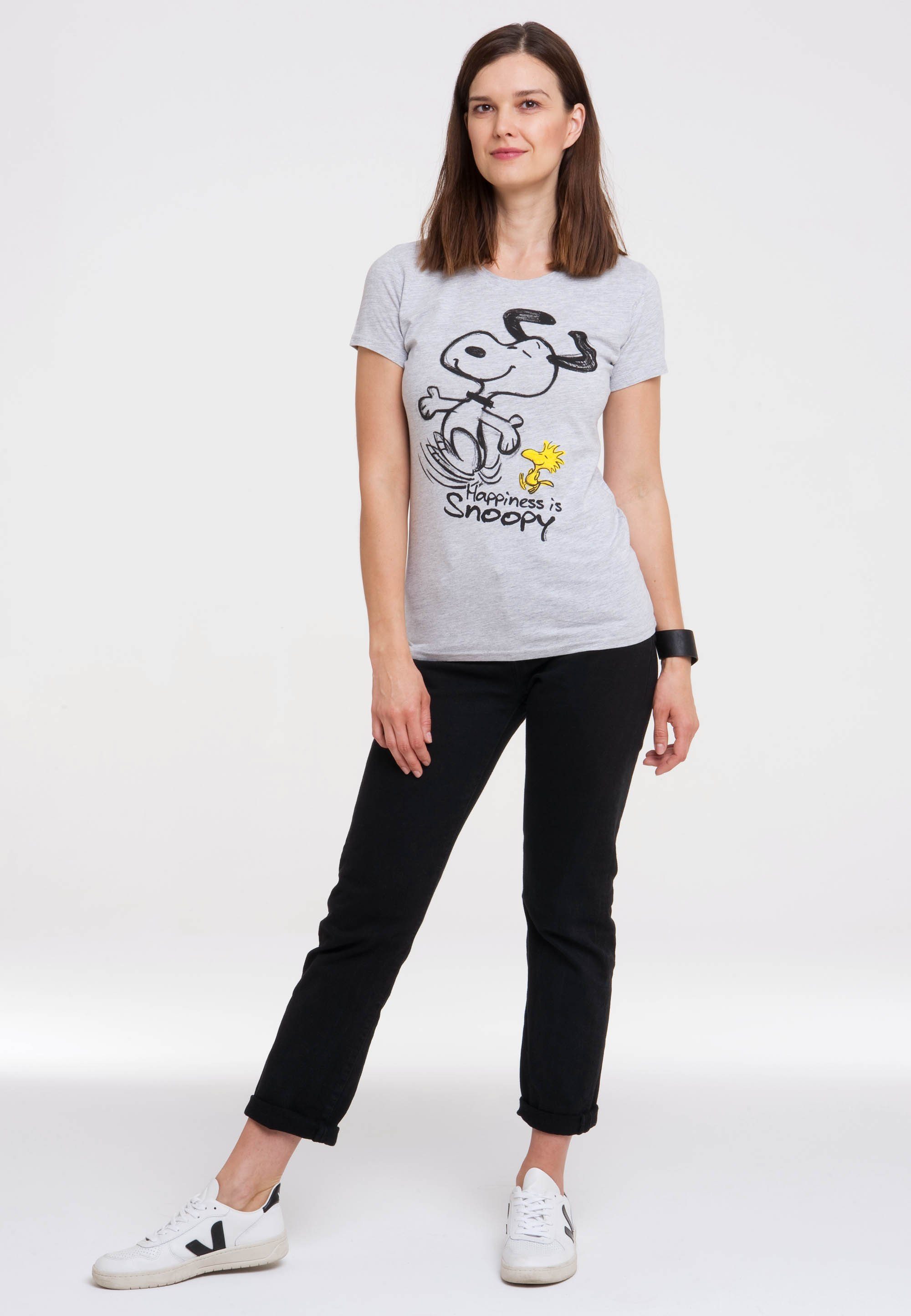 LOGOSHIRT T-Shirt Snoopy & Woodstock Happiness günstig online kaufen