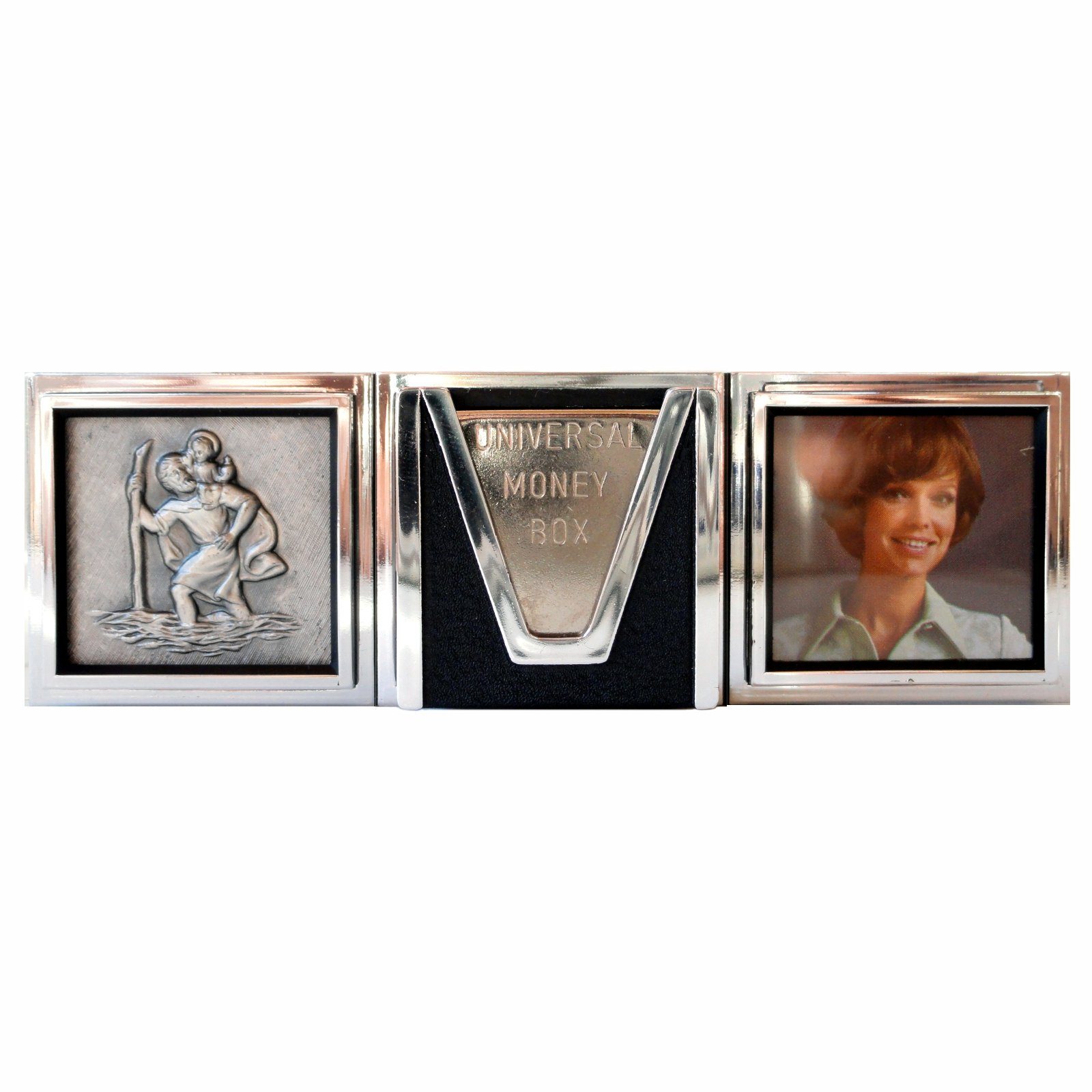 HR Autocomfort Bilderrahmen-Set GUTE FAHRT Bilder Foto Rahmen Christophorus Münzbox Christopherus