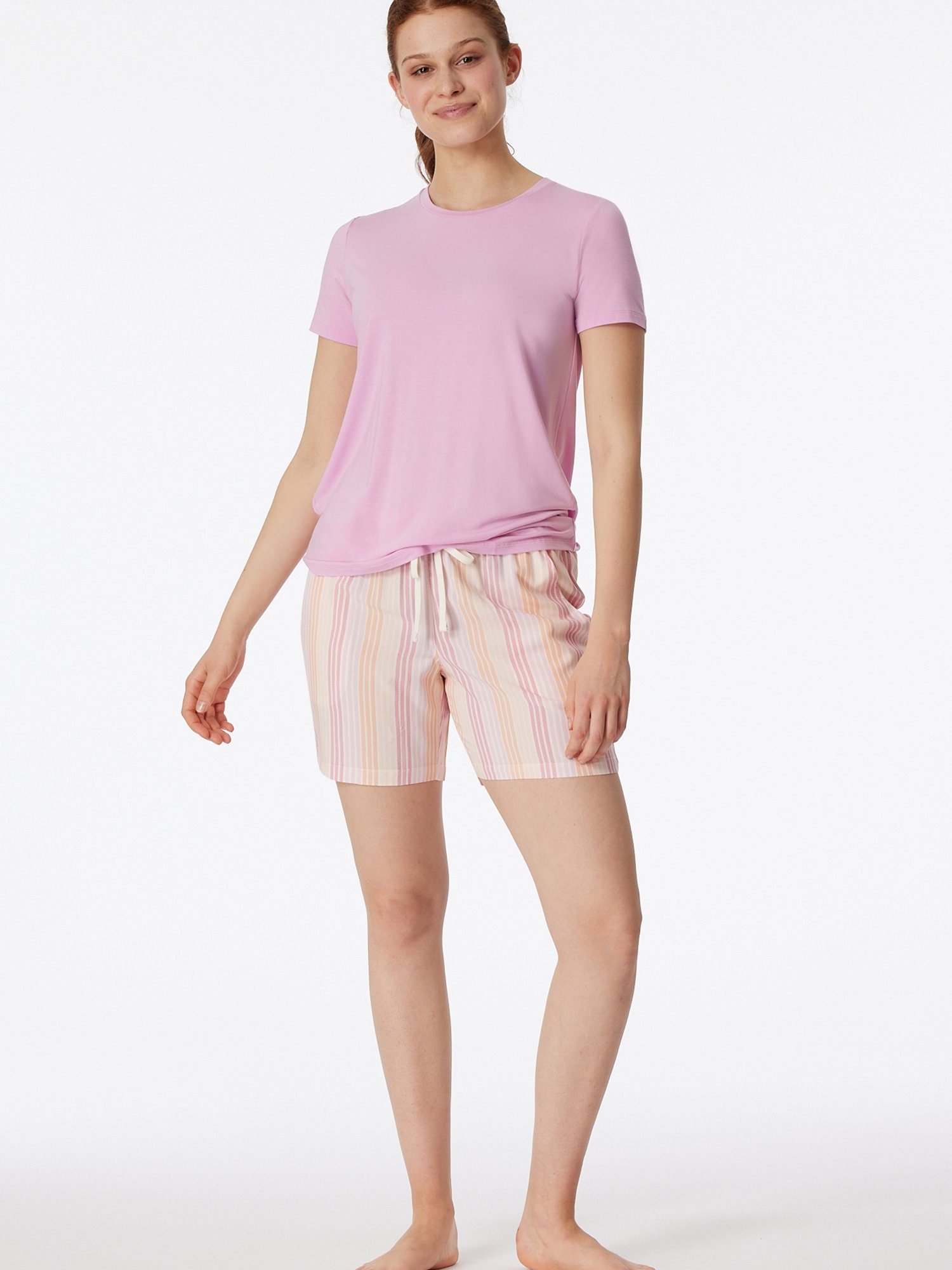 Schiesser Pyjamashorts Mix Relax schlaf-hose pyjama schlafmode