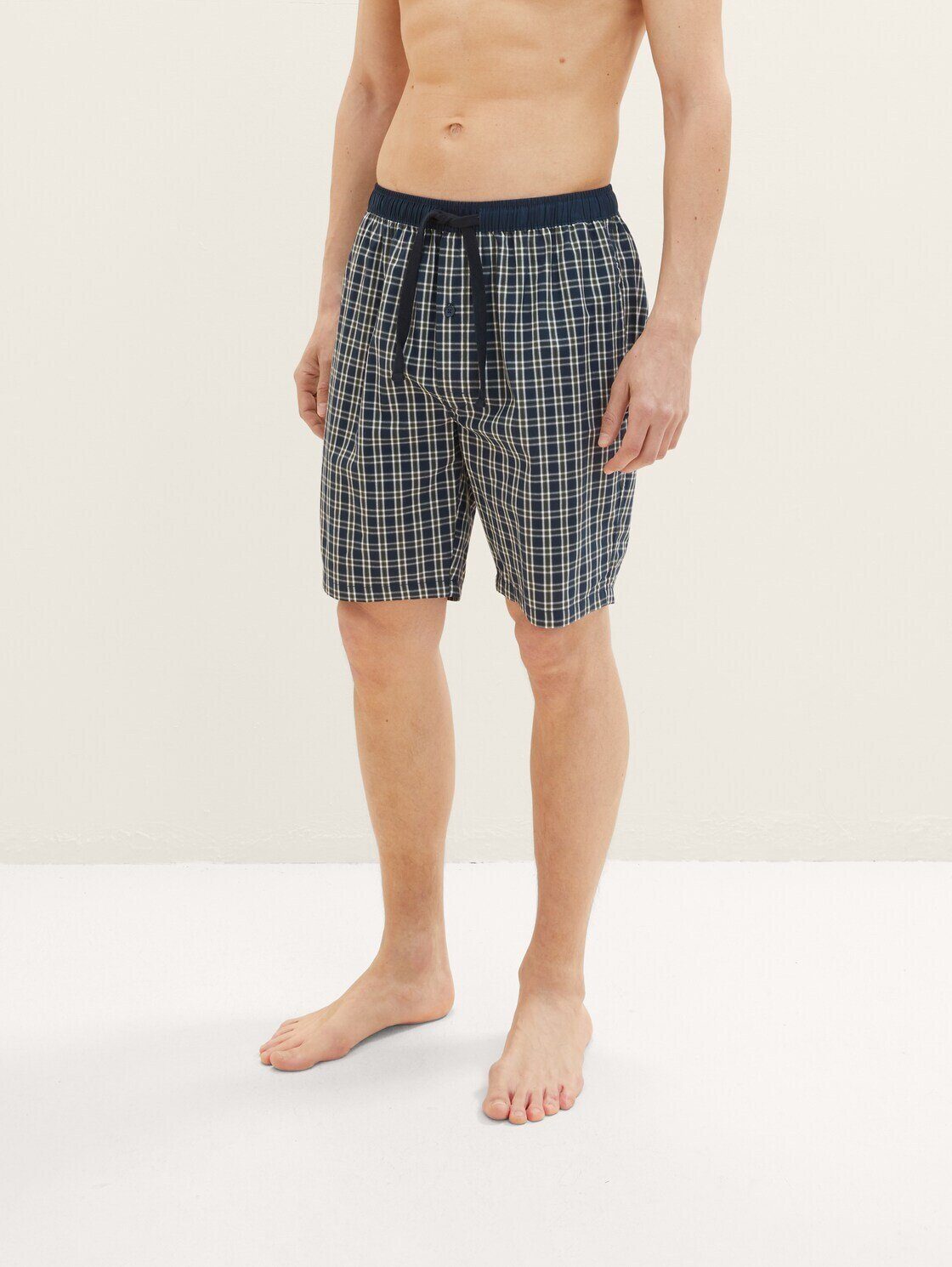 TOM TAILOR Pyjamahose Bermuda aus Baumwolle günstig online kaufen