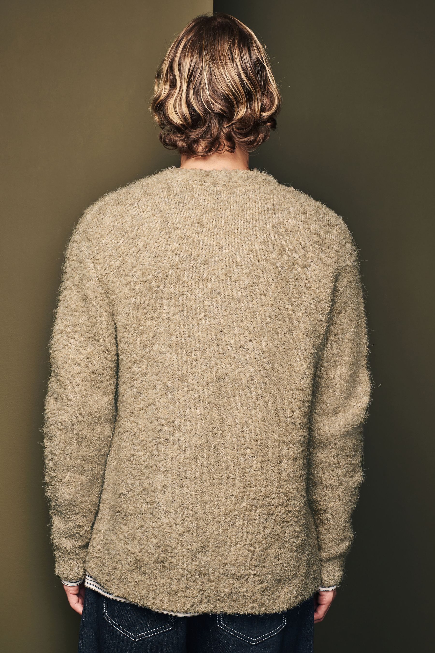 Next Strickjacke Regular Fit Bouclé-Strickjacke mit günstig online kaufen
