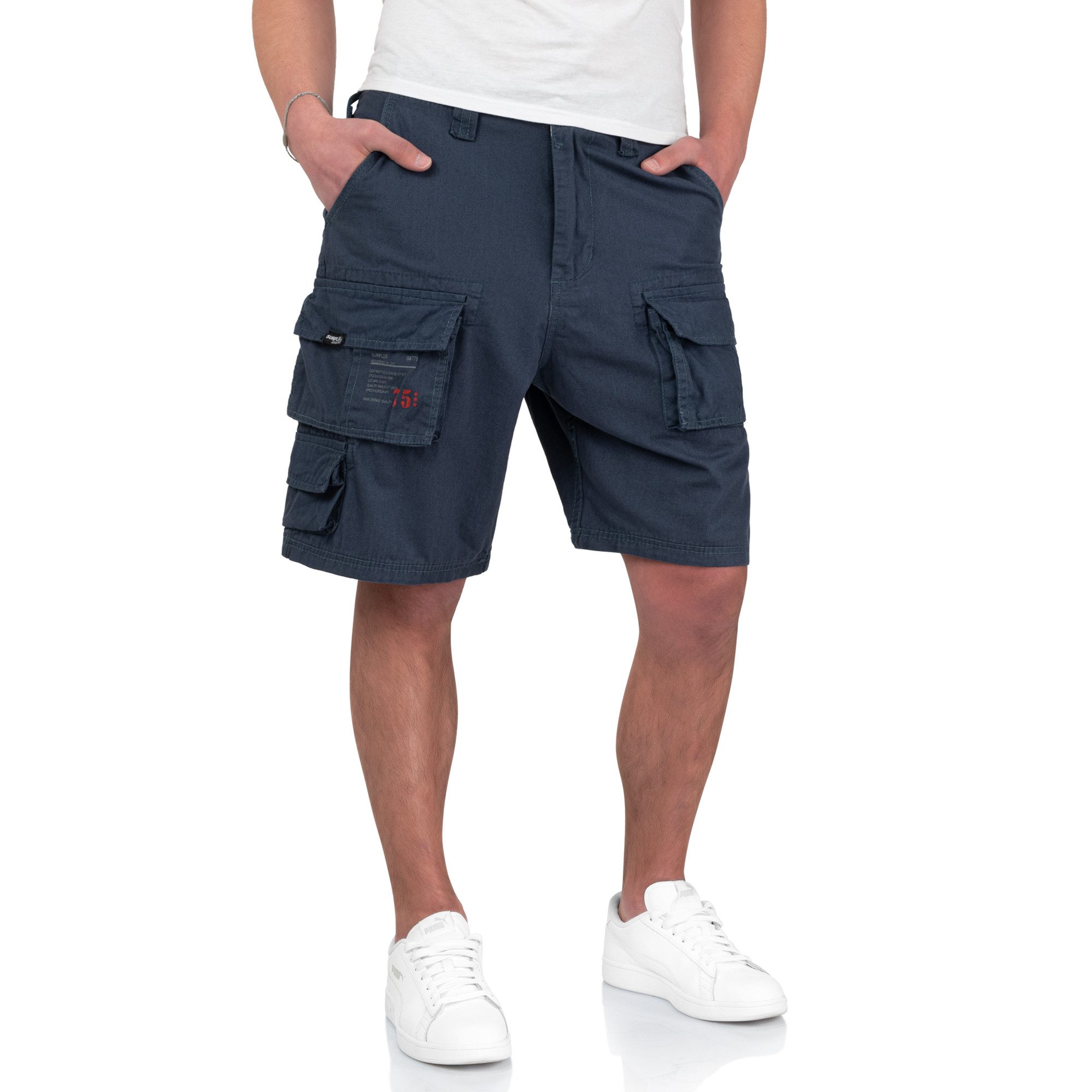 Trooper Cargoshorts Trooper Bermuda Baumwolle Sommer Shorts Kurze Hose Army knielang – Bild 3 von 5