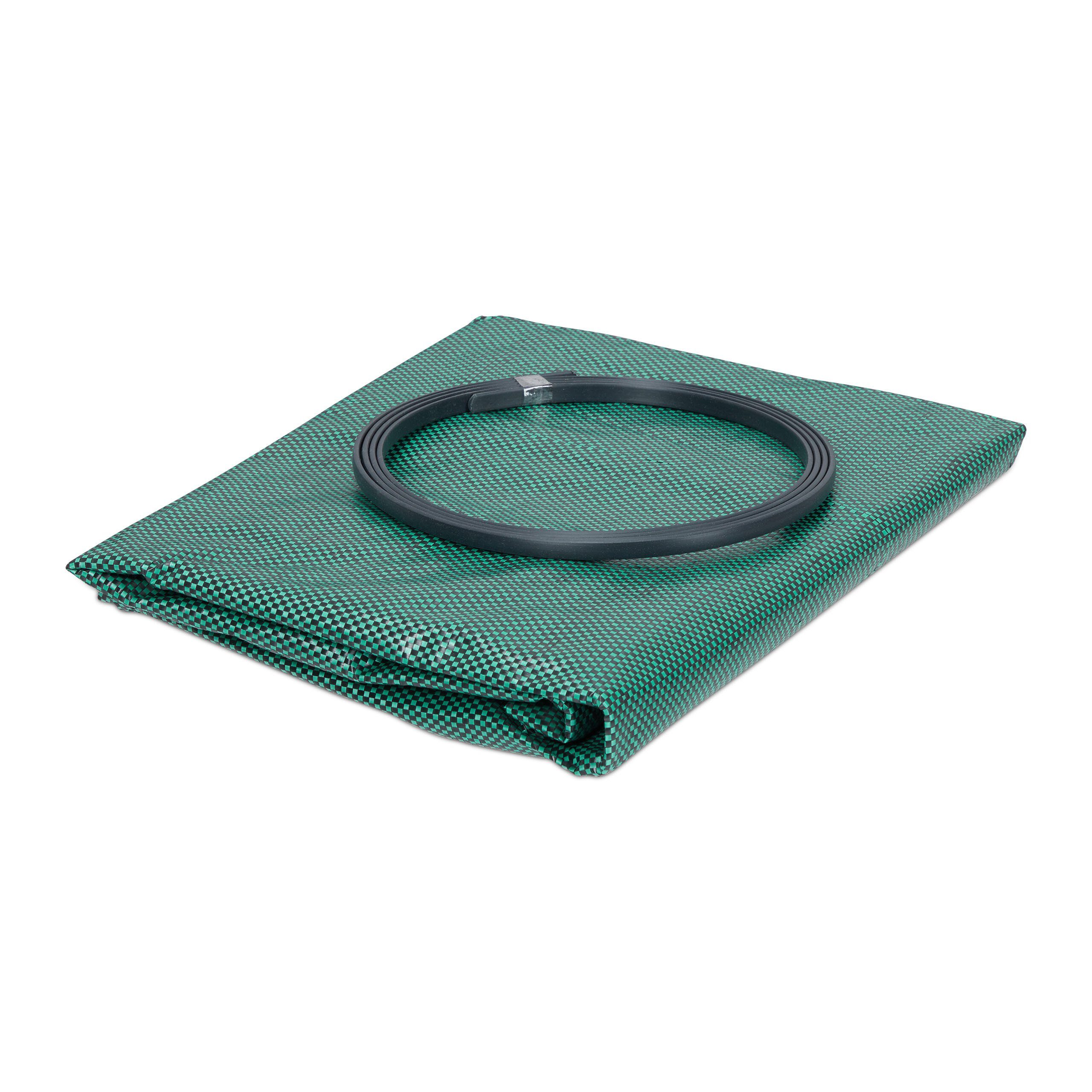 relaxdays Unkrautstecher mit Gartenabfallsack