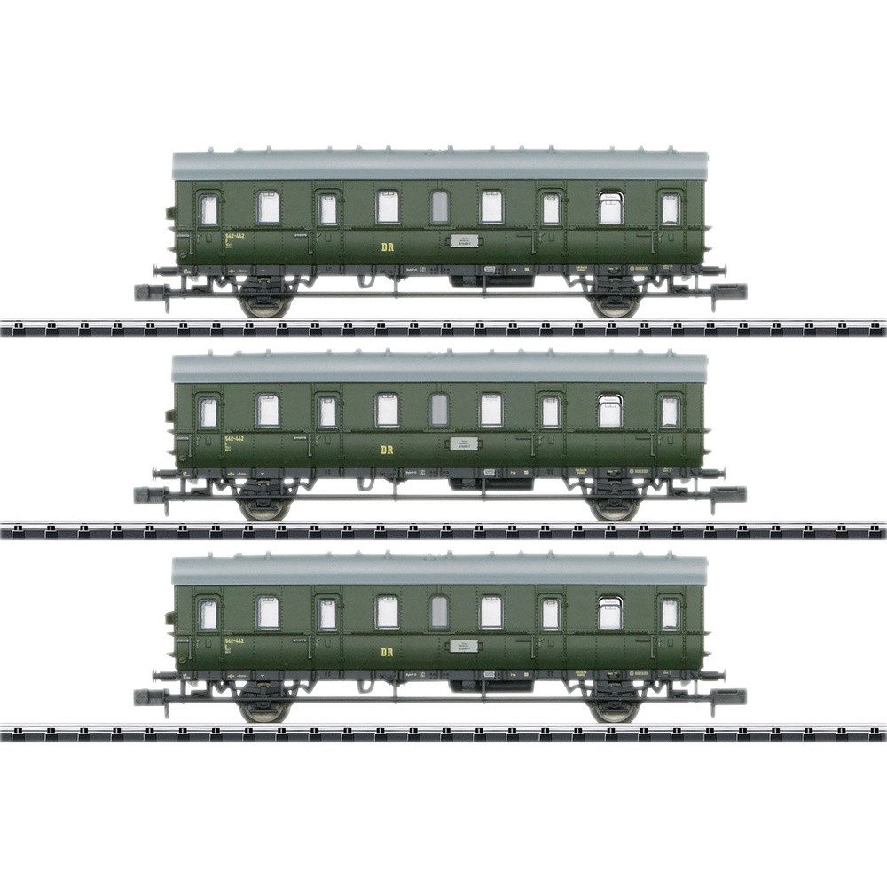 MiniTrix Personenwagen MiniTrix 18277 N 3er-Set Personenwagen der DR