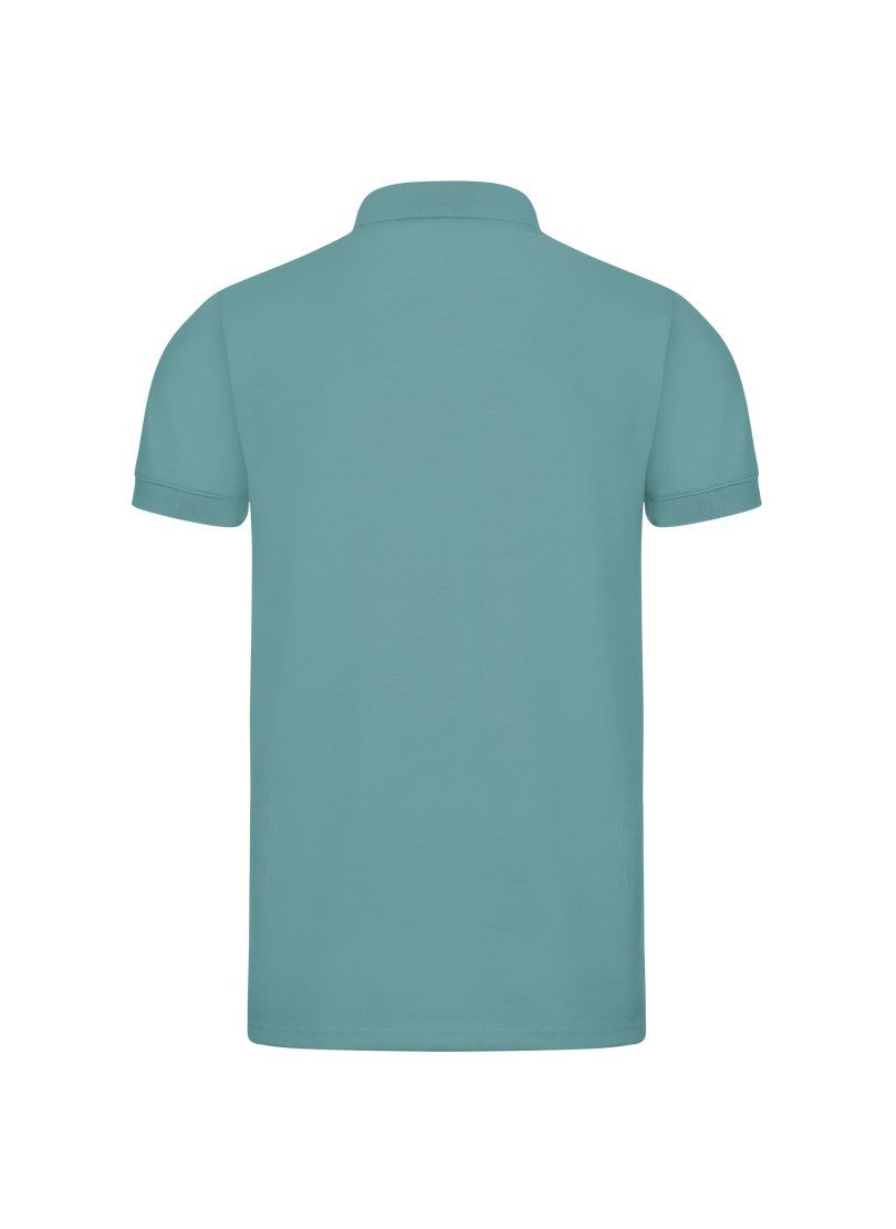 Trigema Poloshirt TRIGEMA DELUXE-Piqué Slim seegras Poloshirt Fit aus