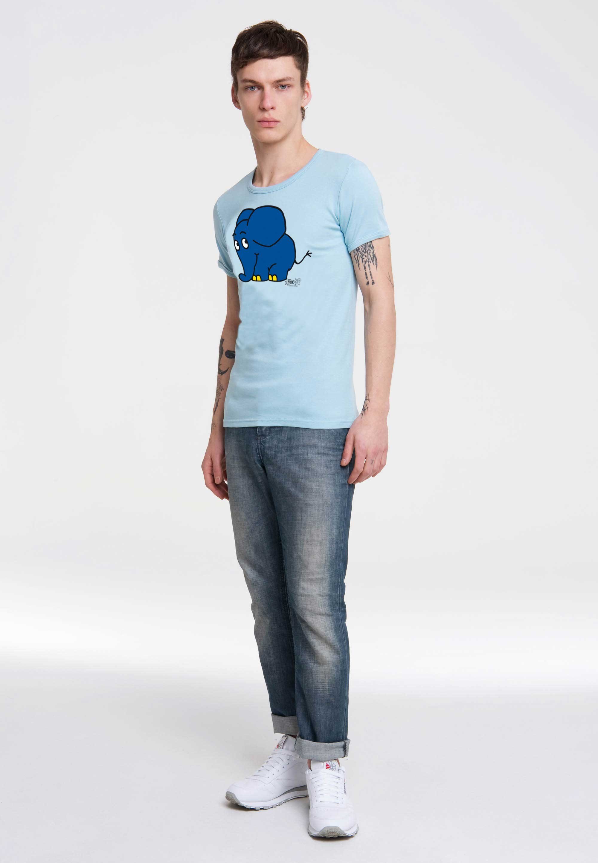 LOGOSHIRT T-Shirt Sendung mit der Maus - Elefant mit coolem Print