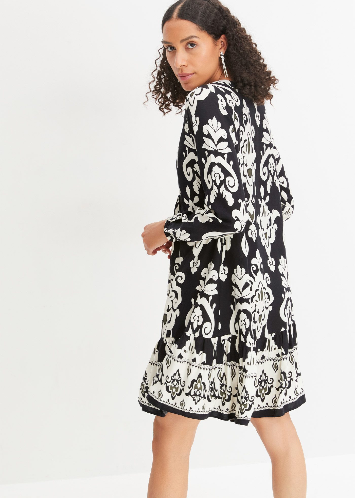 bonprix Tunikakleid Tunika-Kleid aus fließender Viskose günstig online kaufen