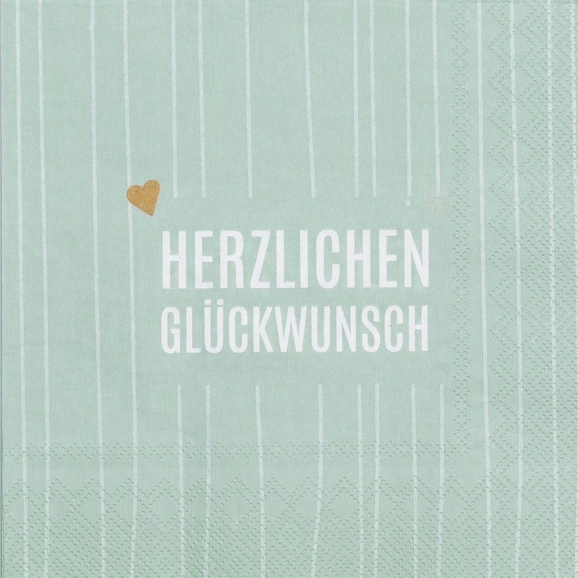Räder Design Papierserviette Servietten 33x33 cm " Herzlichen Glückwunsch " von räder design Geburt
