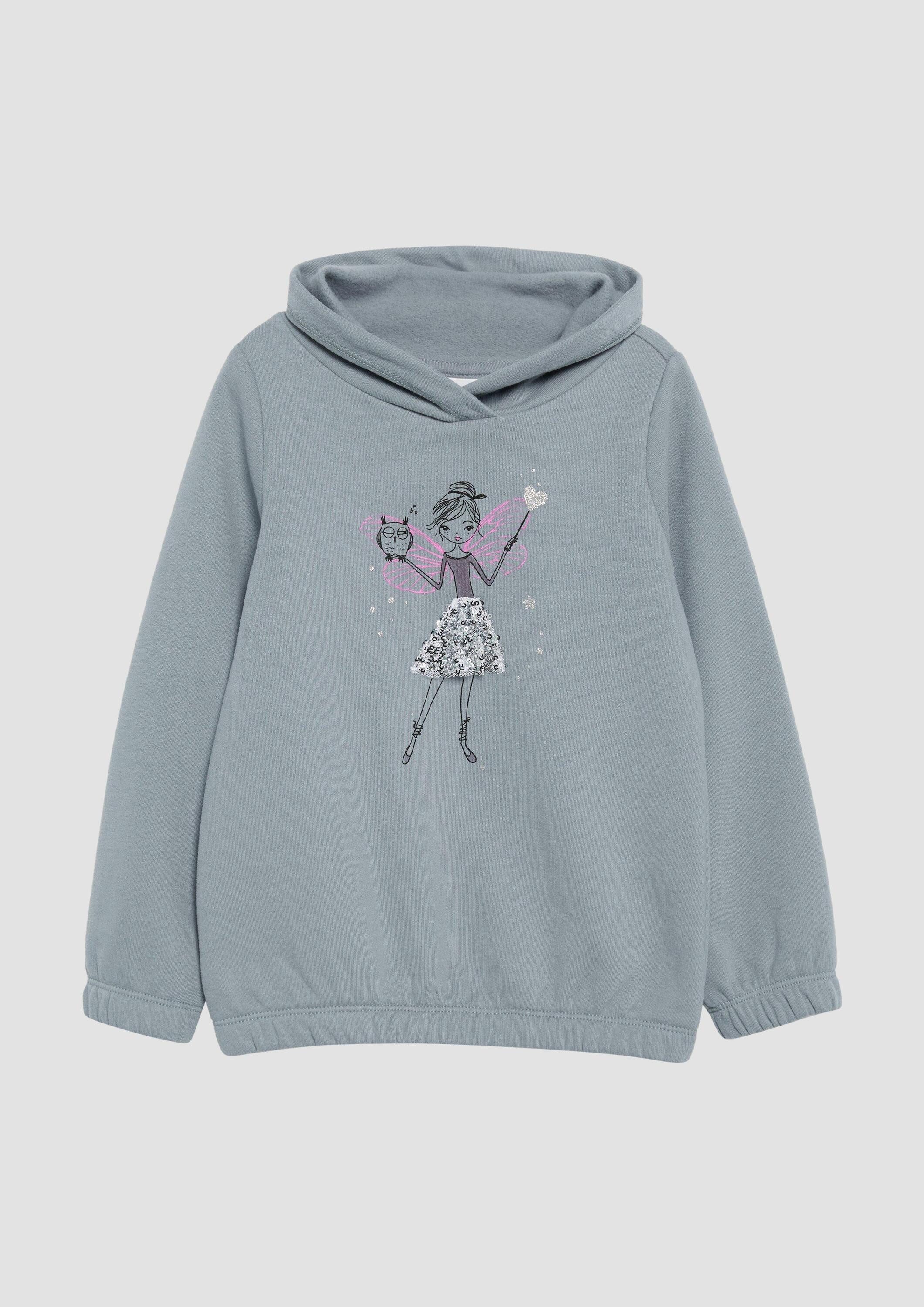 s.Oliver Sweatshirt Sweatshirt Wärmendes Sweatshirt mit Schalkragen und Gli günstig online kaufen