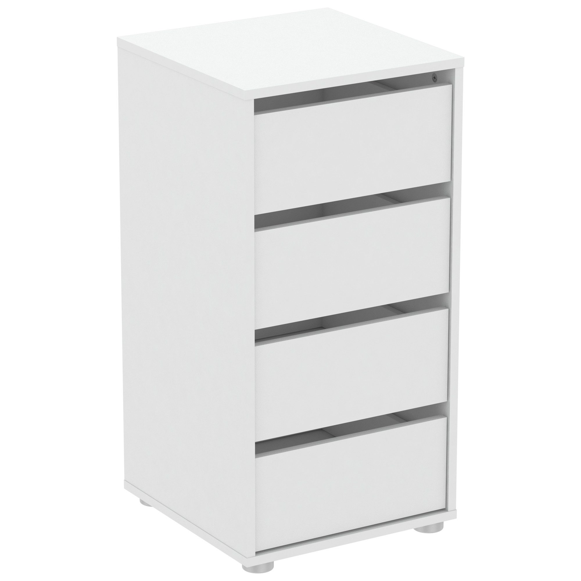 habeig Schubkastenkommode Kommode BLANK weiß Flurschrank Wäscheschrank Schlafzimmer Sideboard