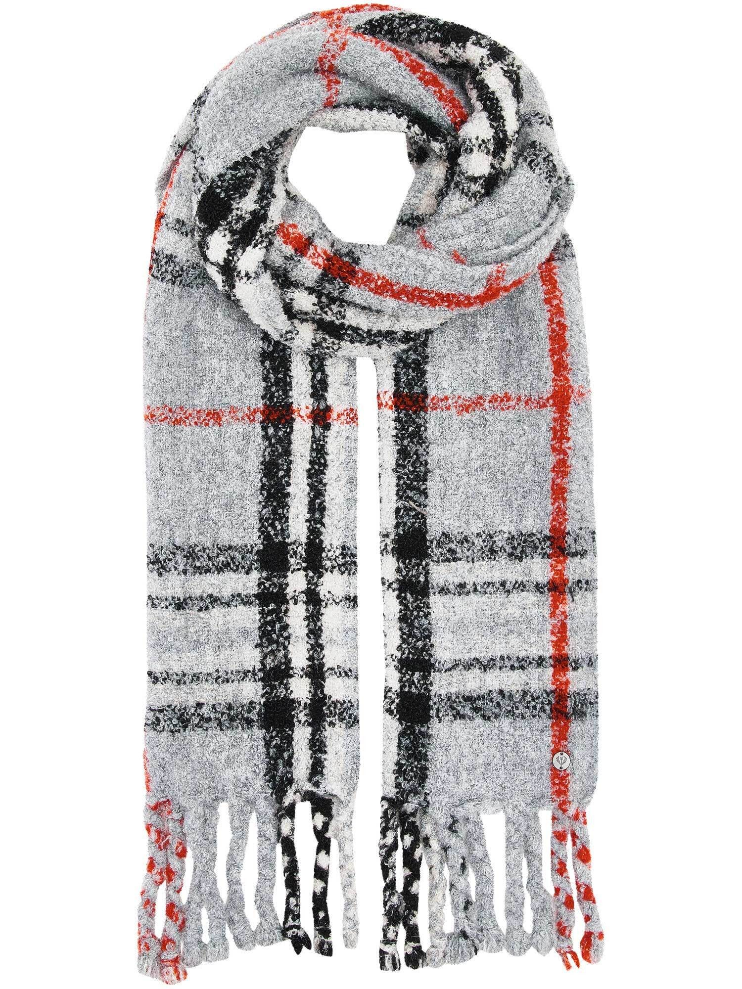 Fraas Modeschal Sustainability Edition - Schal mit FRAAS Plaid Karo und XL-Fransen