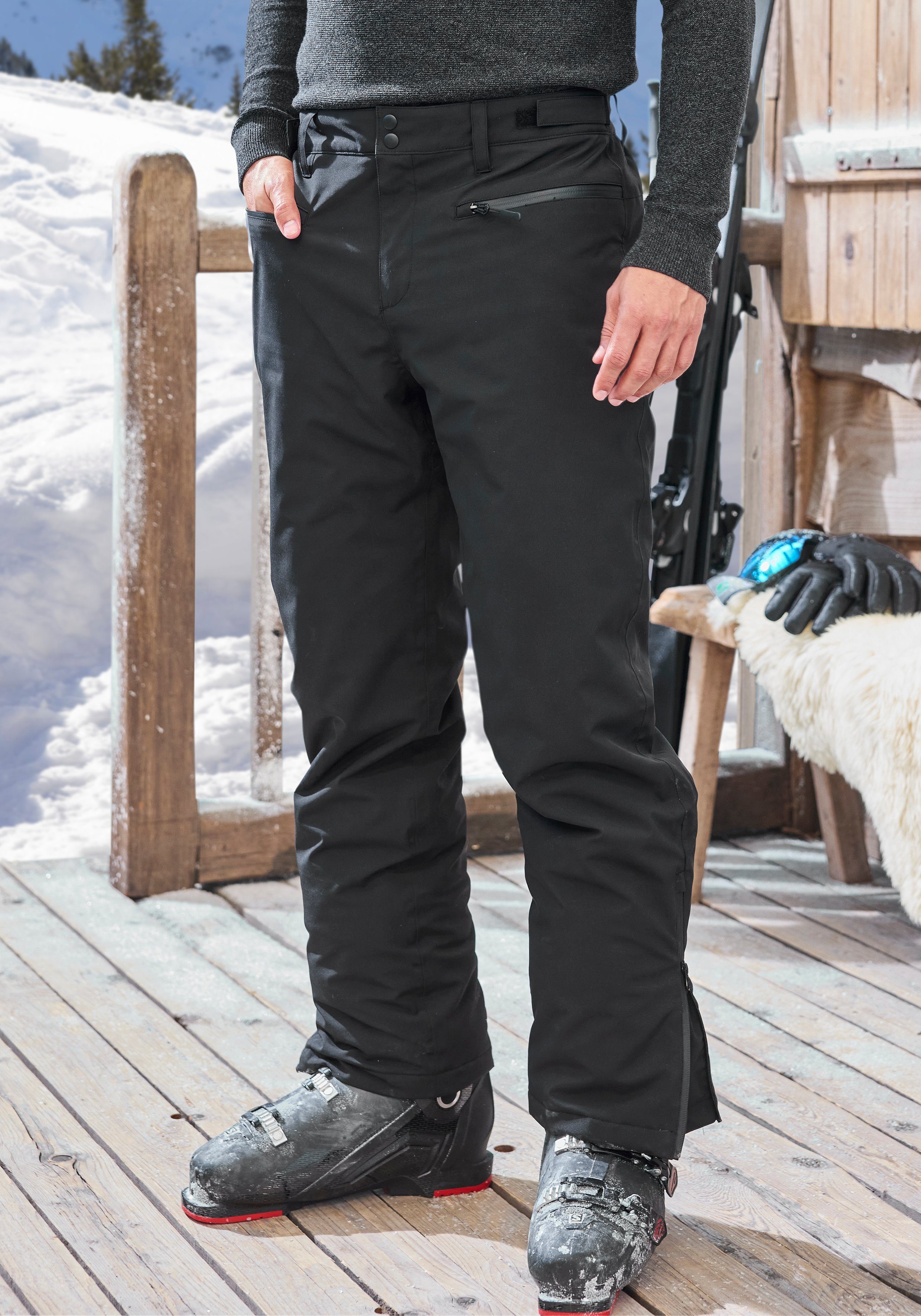 John Devin Skihose Schneehose, Outdoorhose gefüttert mit Schneefang günstig online kaufen