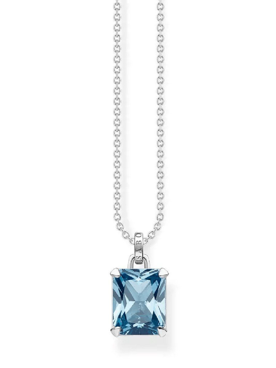 THOMAS SABO Collier Blauer Stein blau...
