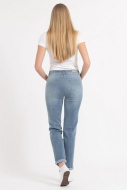 Recover Pants Straight-Jeans mit Reißverschluss und Knopf