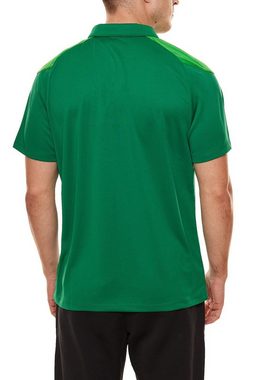 Umbro Rundhalsshirt umbro Poly Polo Herren Sport-Shirt Polohemd mit kontrastierender Schulterpartie 65293U-GRA Golf-Shirt Grün
