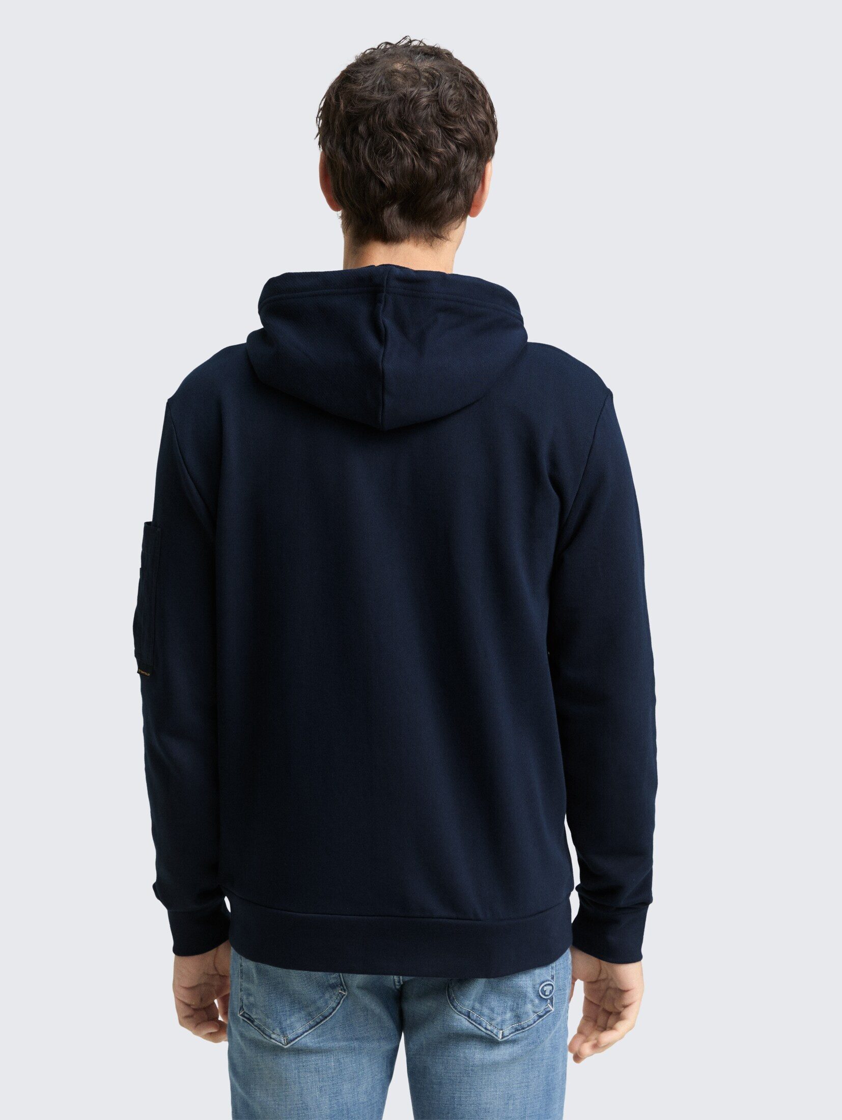TOM TAILOR Sweatjacke Strick & Sweatshirts Hoodie Sweatjacke mit Reißverschlusstaschen