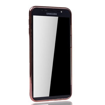 König Design Handyhülle Samsung Galaxy J6 Plus, Samsung Galaxy J6 Plus Handyhülle Bumper Backcover Rosa