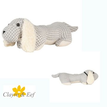 Clayre & Eef Bodentürstopper Clayre&Eef Türstopper Hund Dackel Kinderzimmer grau 36x15x24cm, Boden Türstopper 1,50 kg