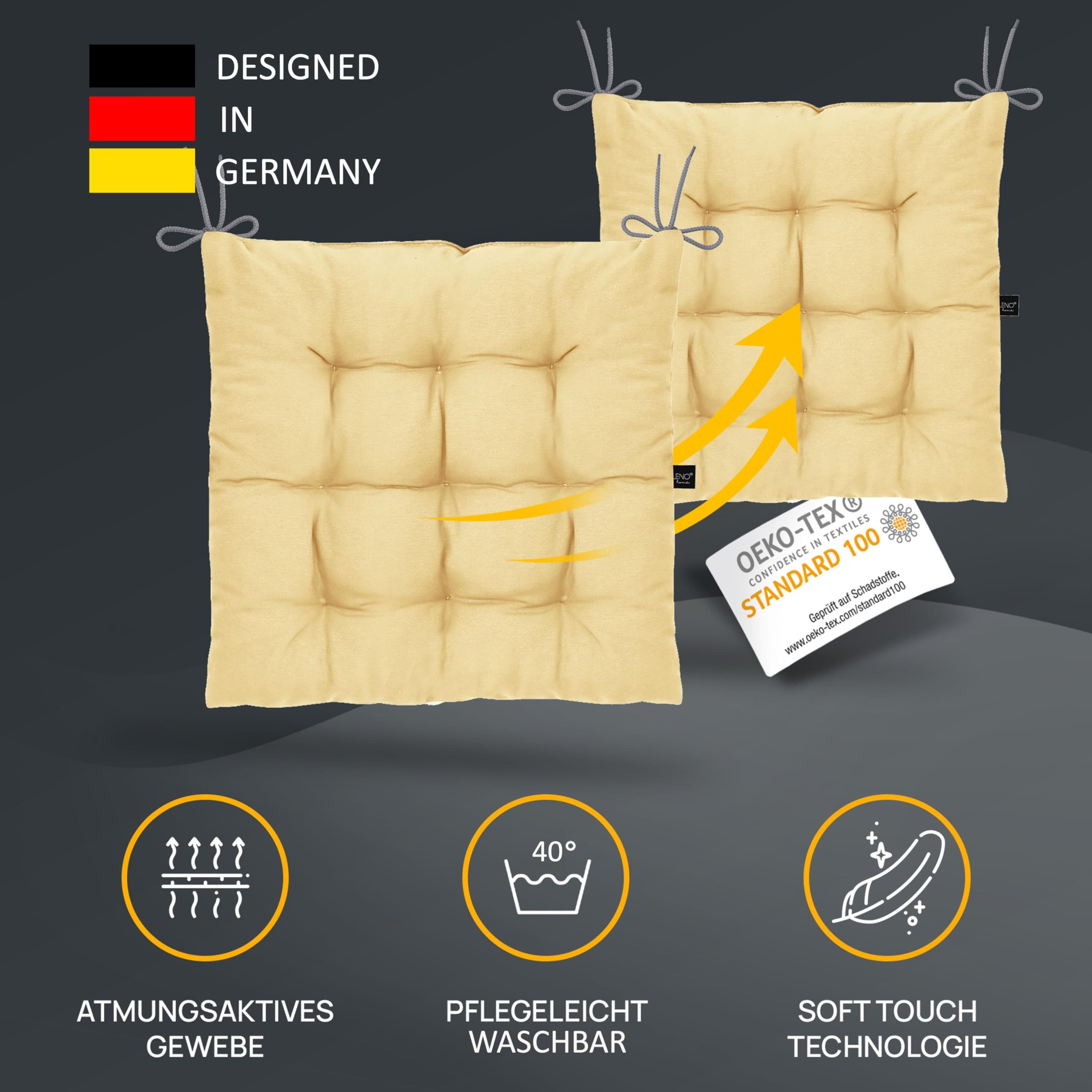 LILENO HOME Stuhlkissen Sitzkissen für Gartenstuhl, günstig online kaufen