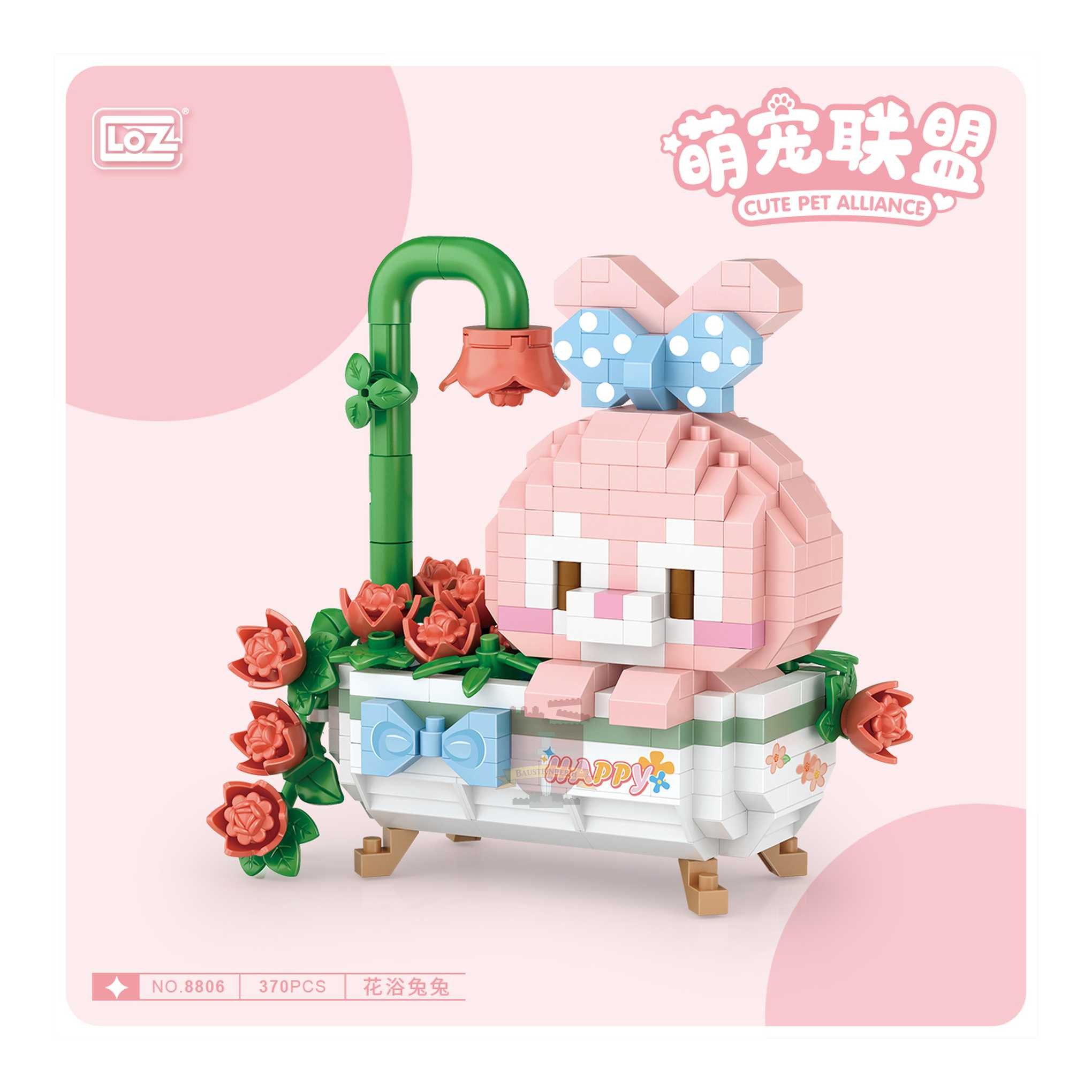 Loz 8806 - Hase im Bad (LOZ) Spielbausteine