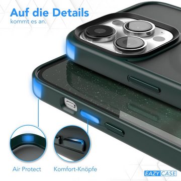 EAZY CASE Handyhülle Outdoor Case MagSafe für Apple iPhone 14 Pro, Backcover Tasche Case Schutzhülle mit Kameraschutz Bumper Dunkel Grün