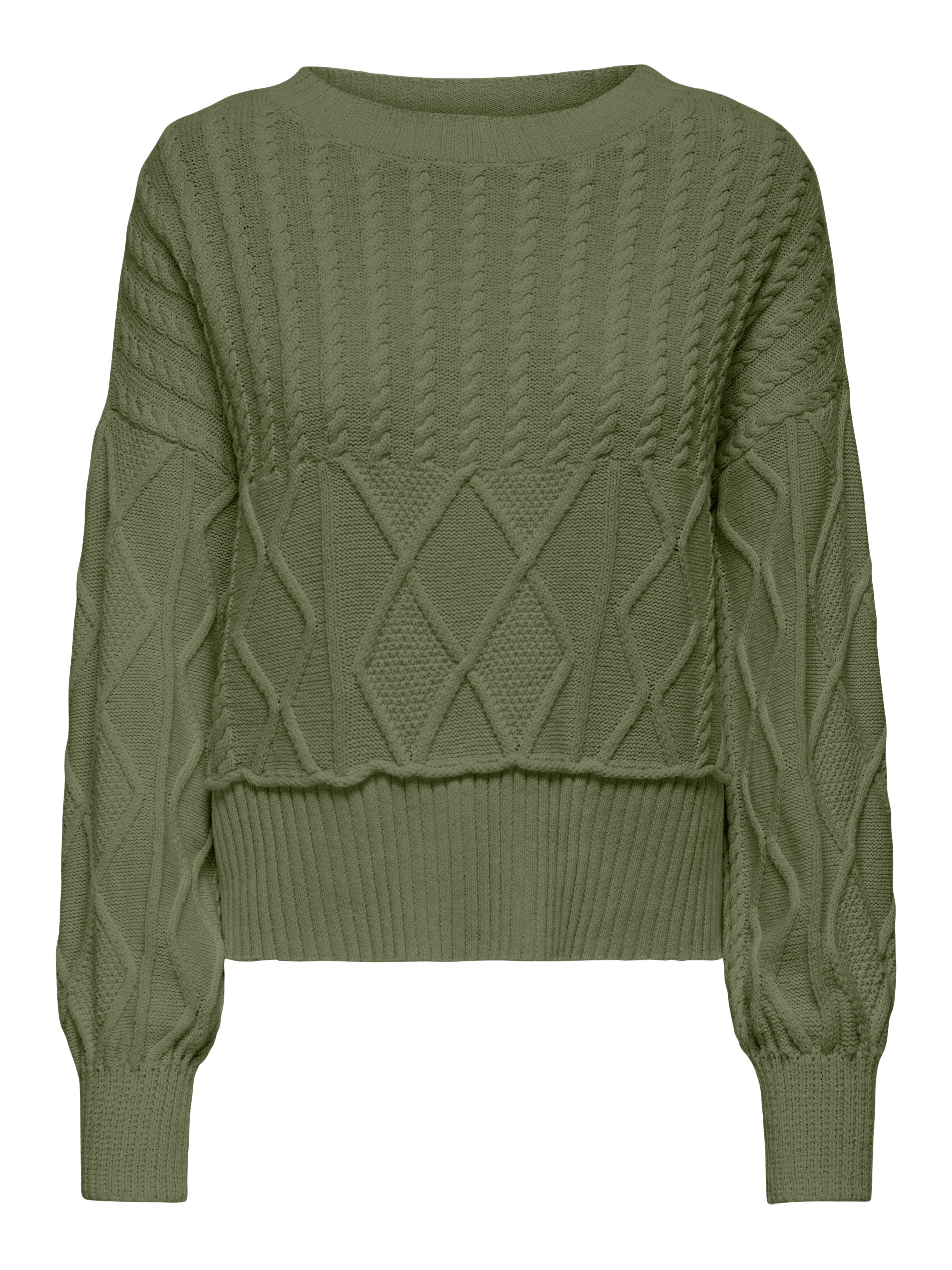Strickpullover ONLKAYA LIFE LS LOOSE CABLE ONECK CC KNT