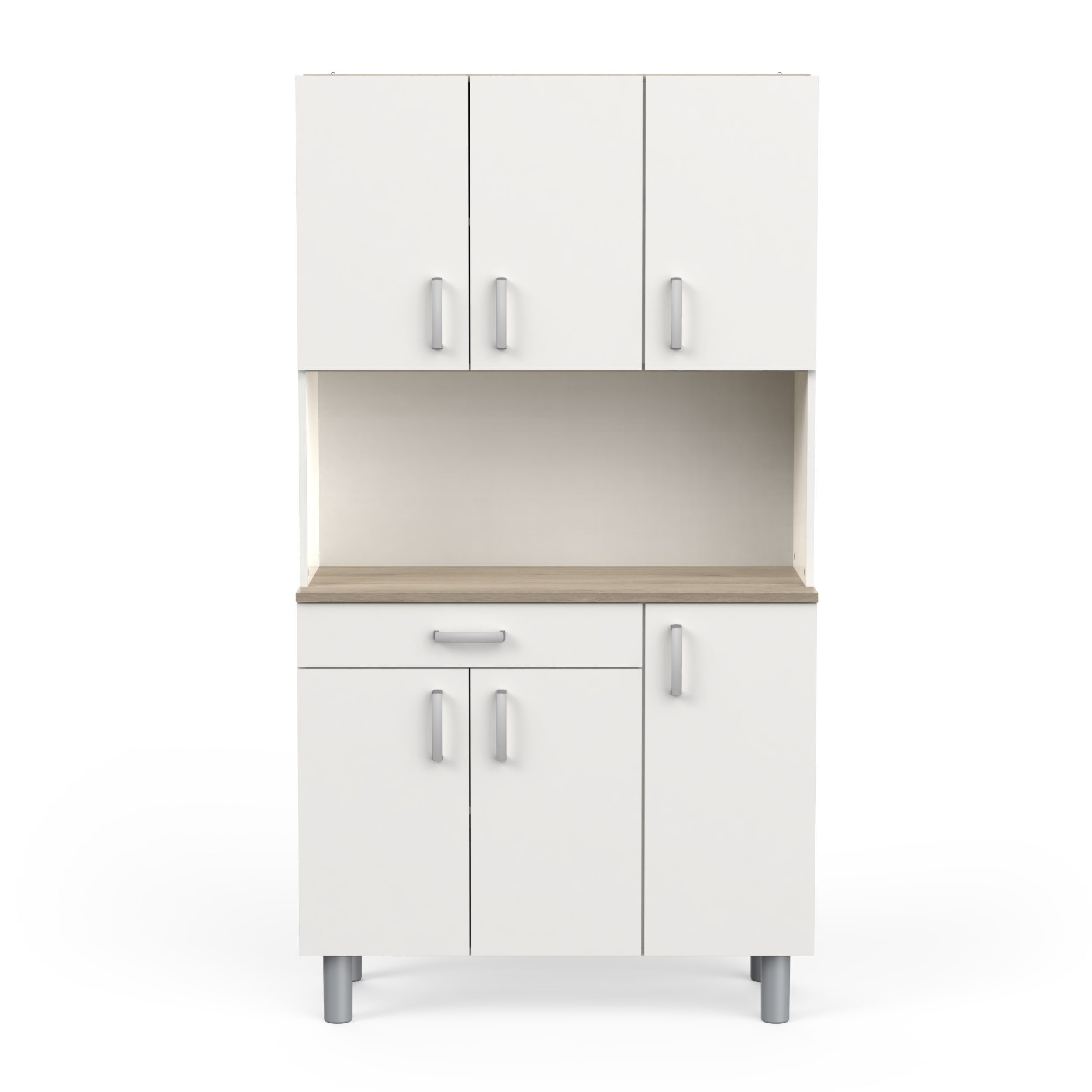 habeig Küchenbuffet Küchenbuffet Küchenschrank Singleküche #206 Badschrank Küchenregal extra schwer