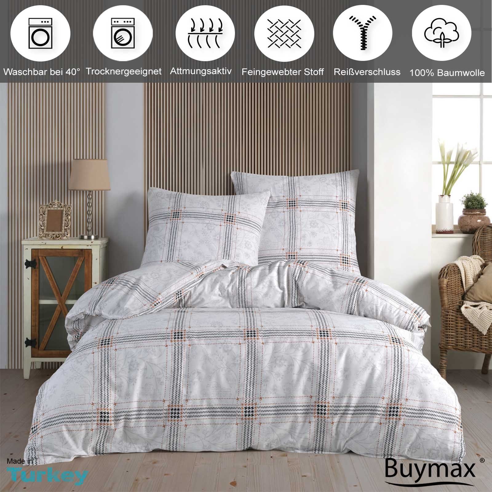Buymax Bettwäsche, Renforcé, 3 teilig, Bettgarnitur günstig online kaufen
