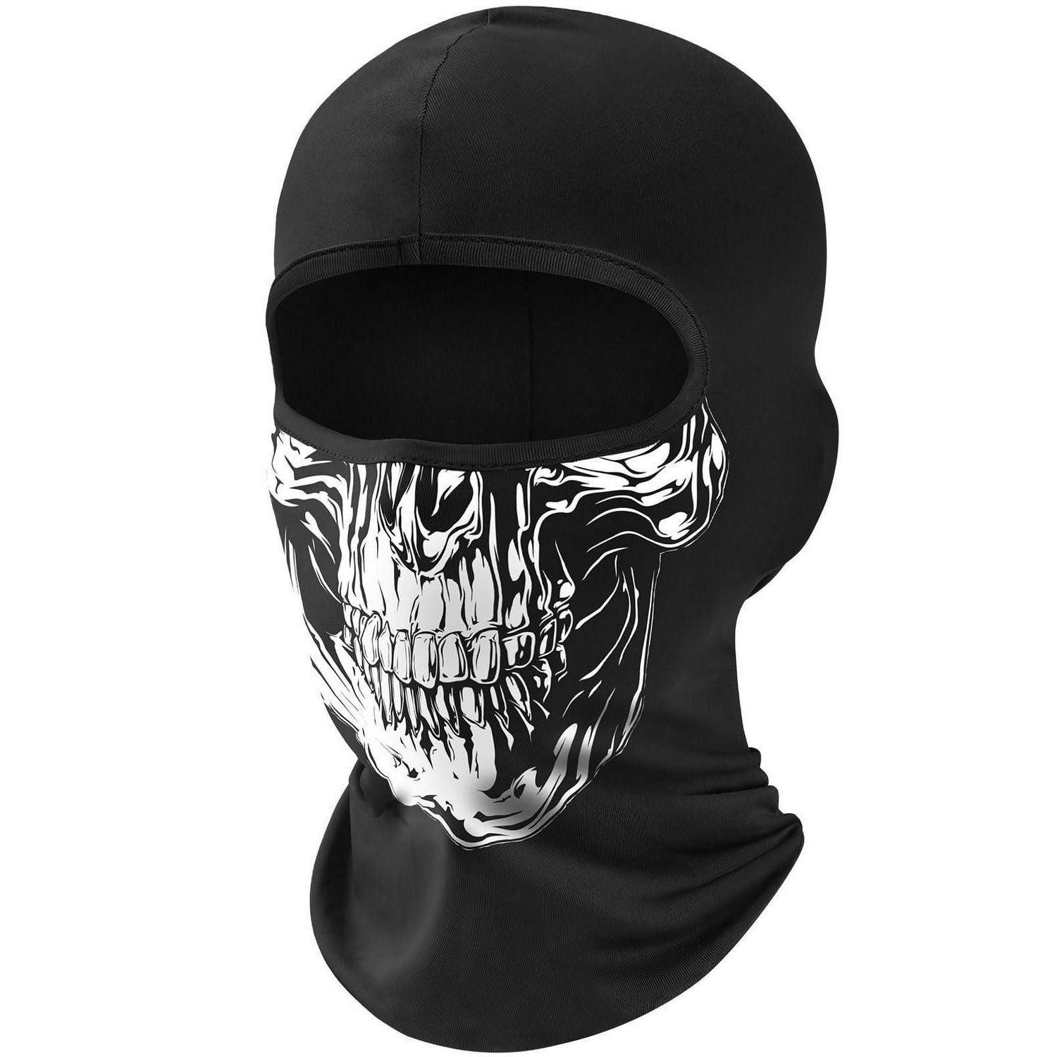 LuxusKollektion Sturmhaube Sturmhaube Skimaske Balaclava Motorrad UV Schutz Einheitsgröße Schädel